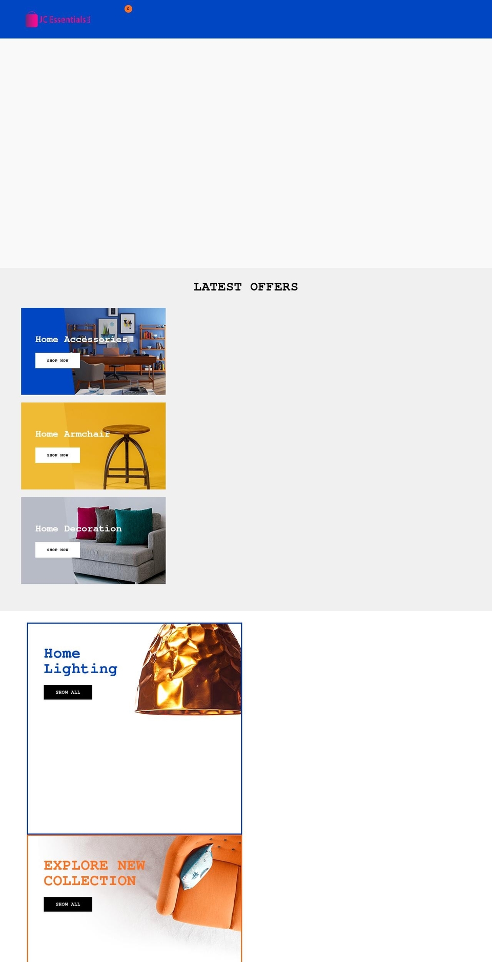 jc-essentials.com shopify website screenshot