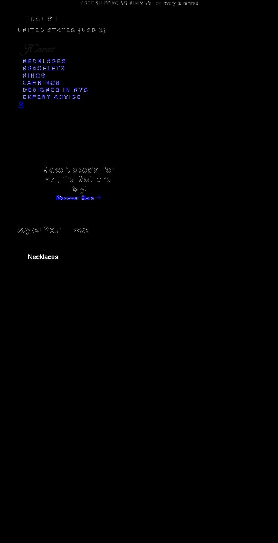 jcarat.com shopify website screenshot