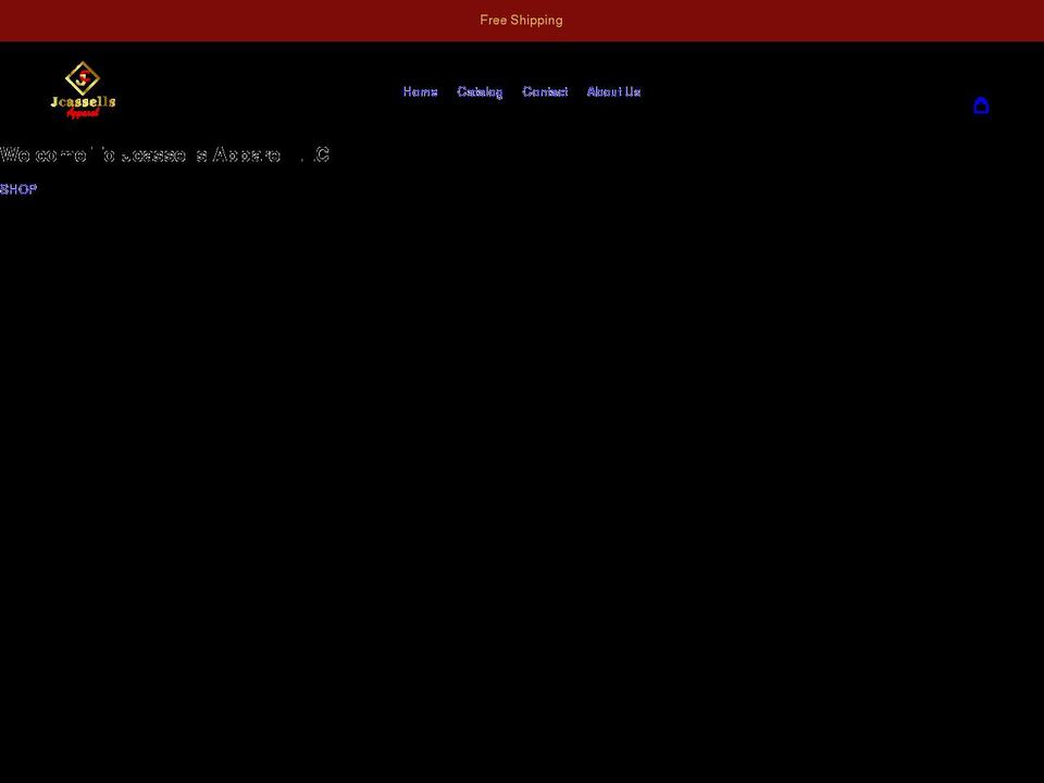 jcassellsapparel.com shopify website screenshot