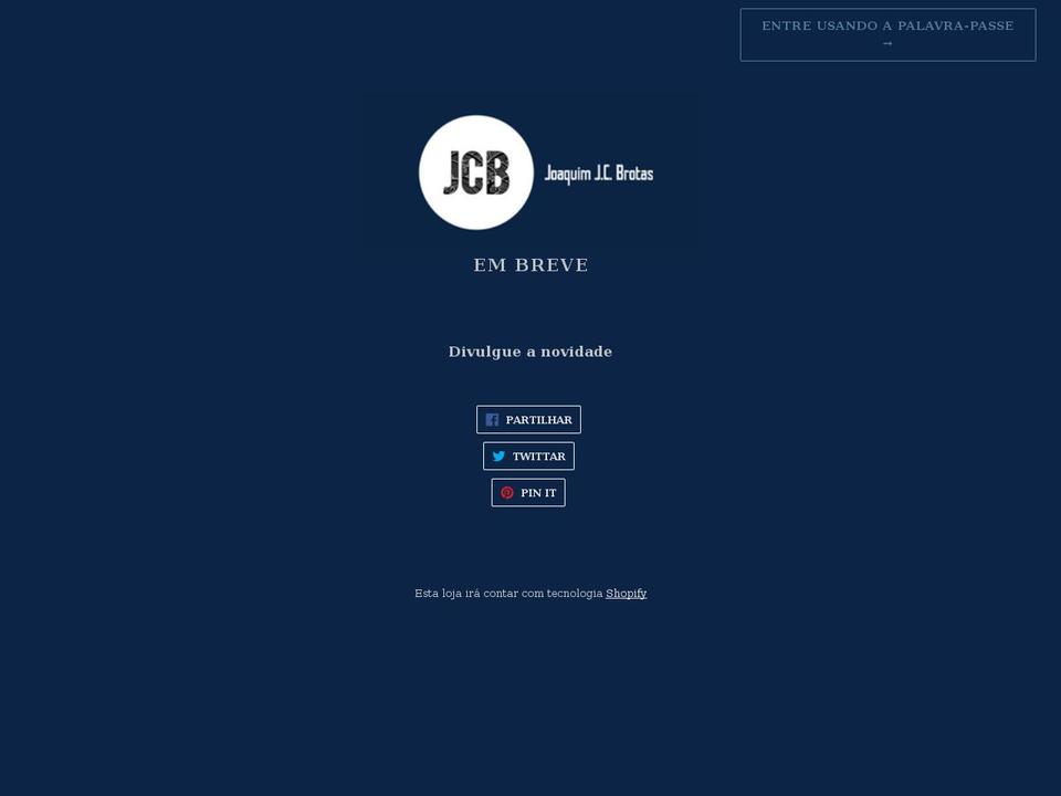 jcbrotas.com shopify website screenshot