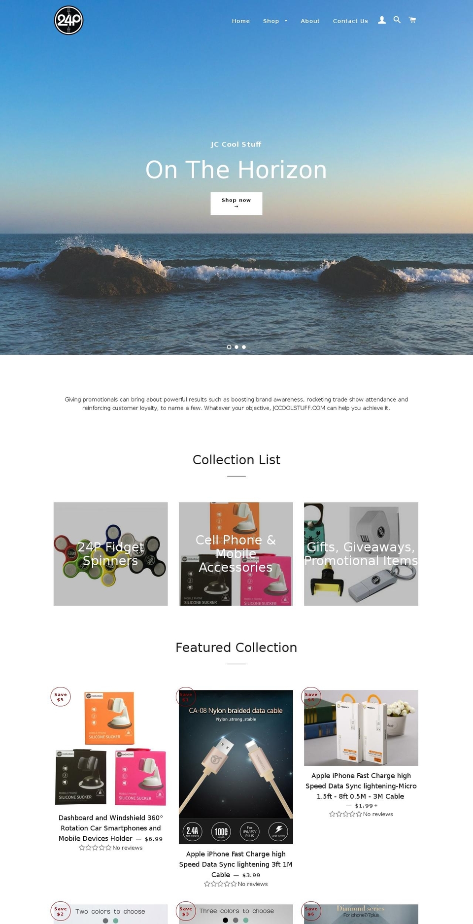 jccoolstuff.com — Shopify storefront screenshot