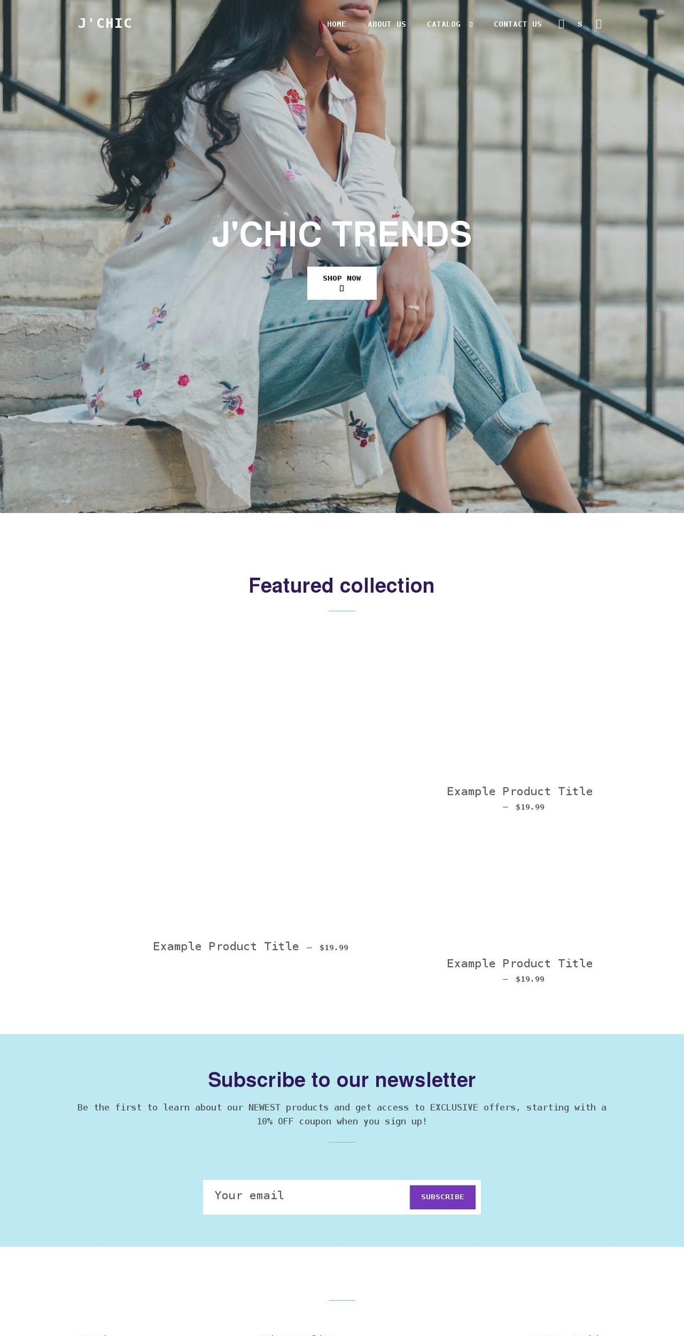 jchictrends.com — Shopify storefront screenshot