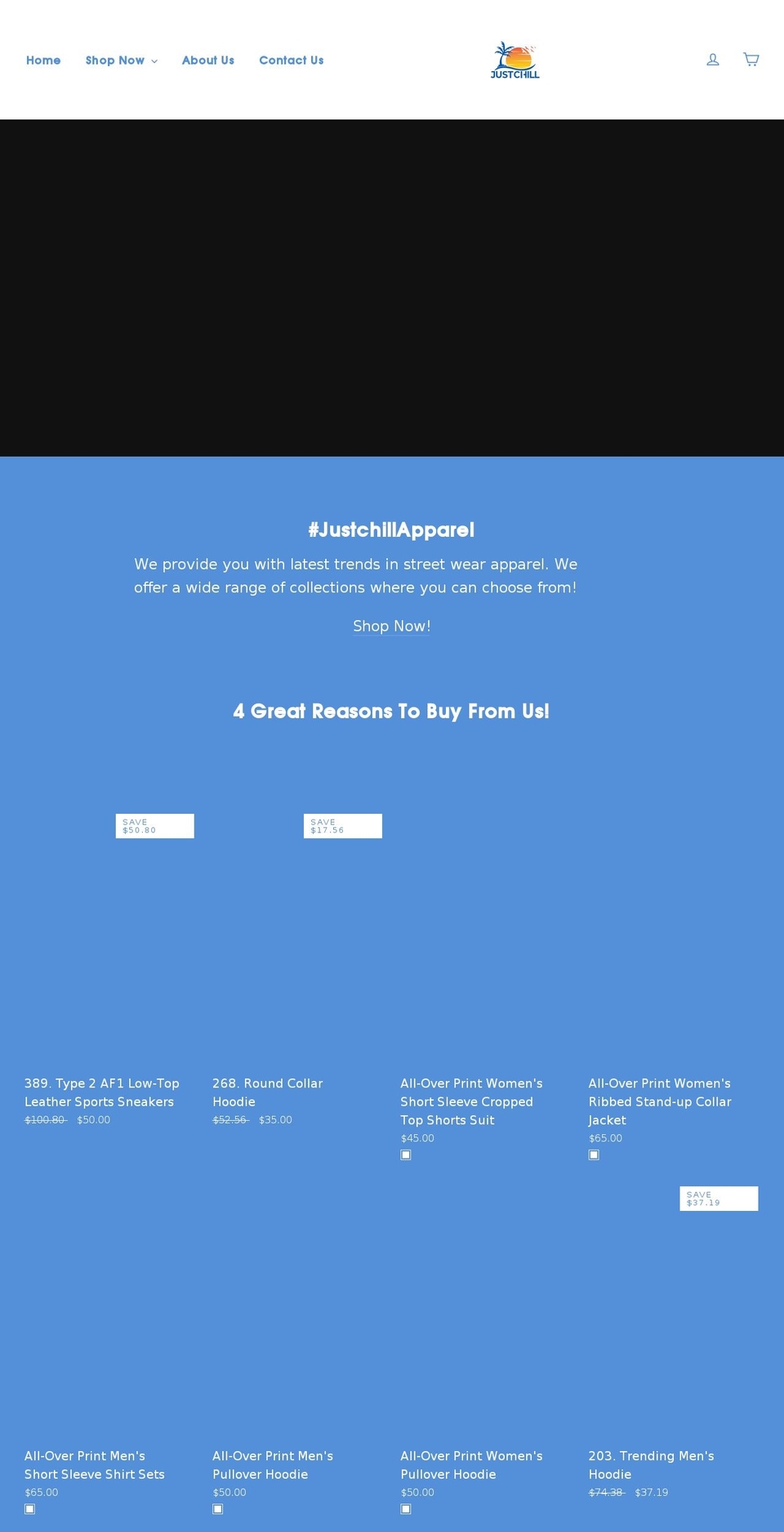 jchill.org shopify website screenshot