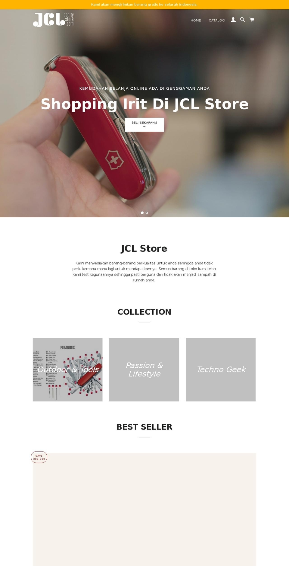 jcltop.com — Shopify storefront screenshot