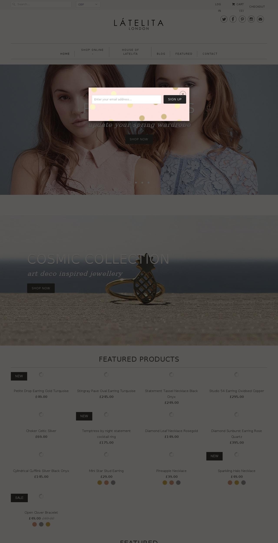 jcm-london.com shopify website screenshot