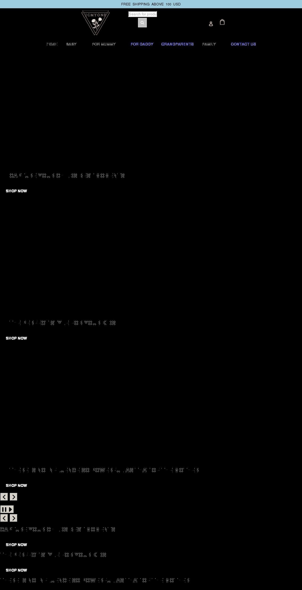 jcmyone.com shopify website screenshot