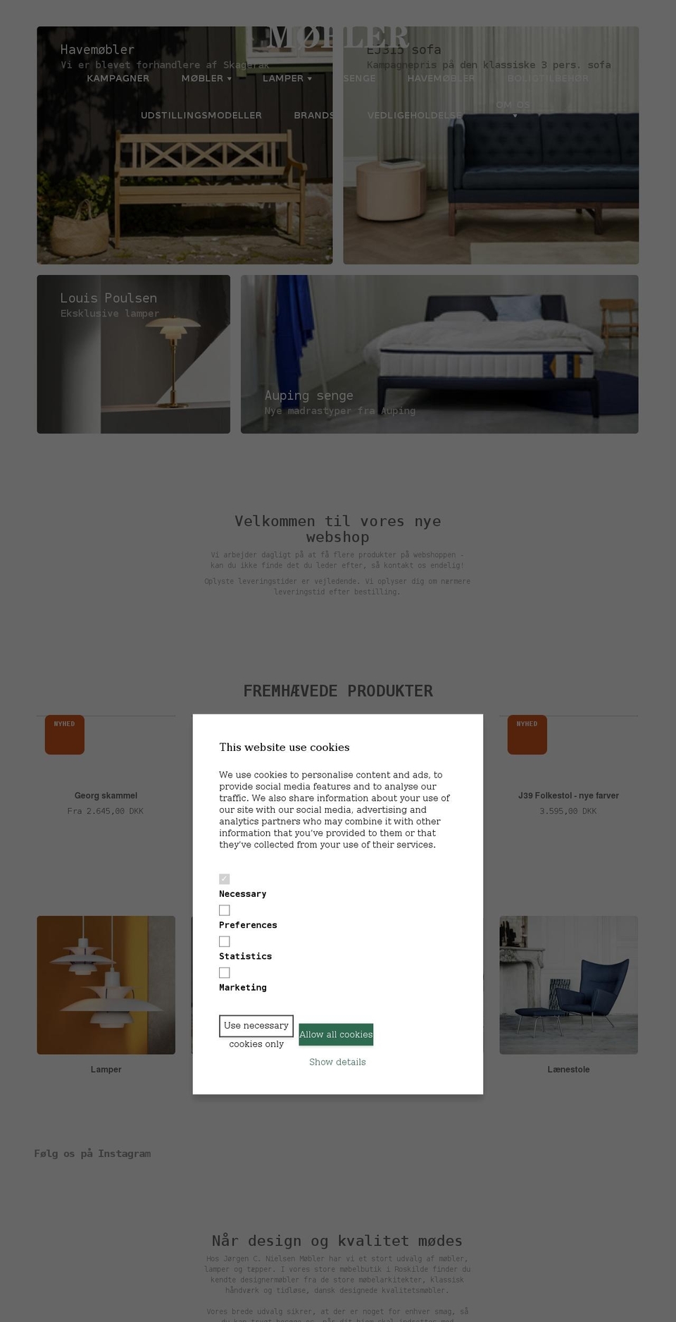 jcn.dk shopify website screenshot