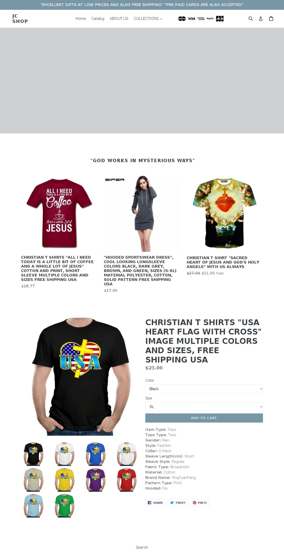 jcshop.org shopify website screenshot