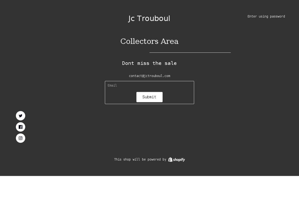 jctrouboul.store shopify website screenshot