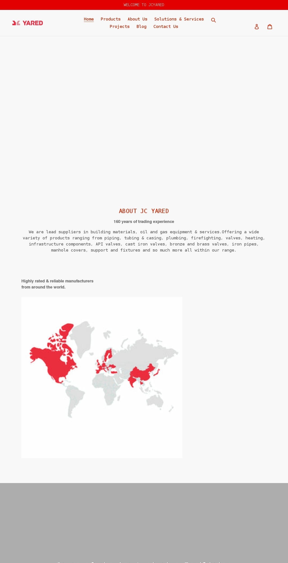 jcyared.com shopify website screenshot