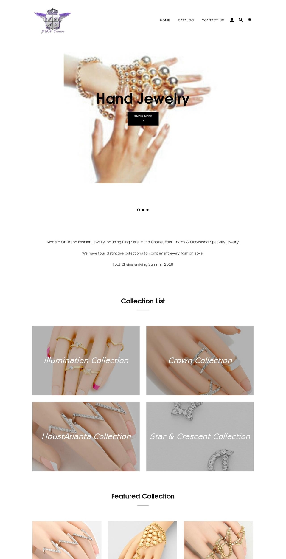 jdaconline.com — Shopify storefront screenshot