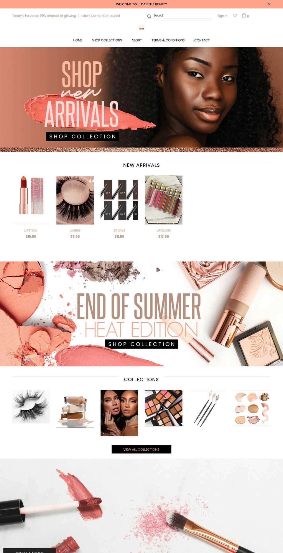 jdaniellebeauty.com shopify website screenshot