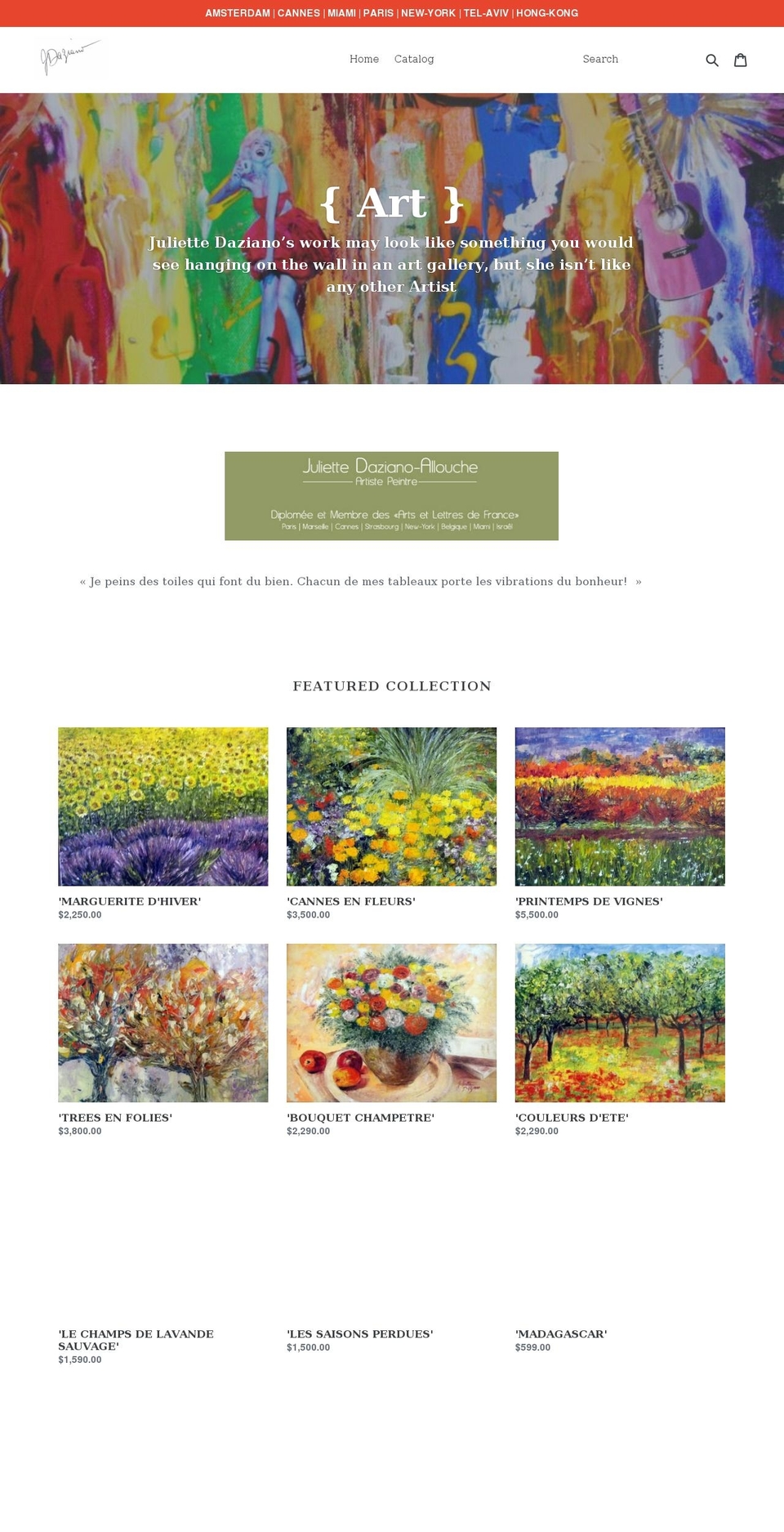 jdaziano.com shopify website screenshot