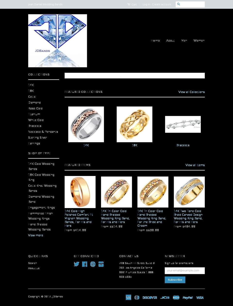 lartique Shopify theme site example jdbands.com