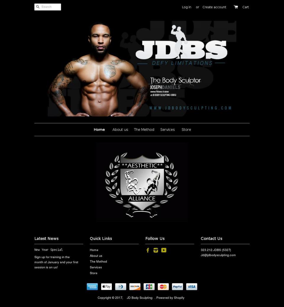 jdbodysculpting.com shopify website screenshot