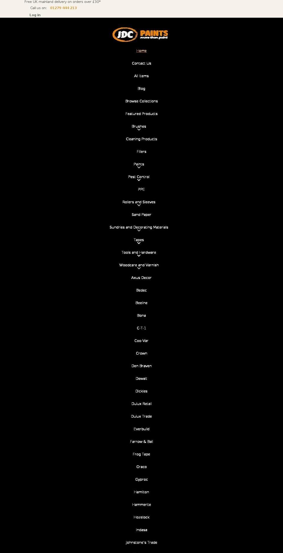 jdcpaints.com shopify website screenshot