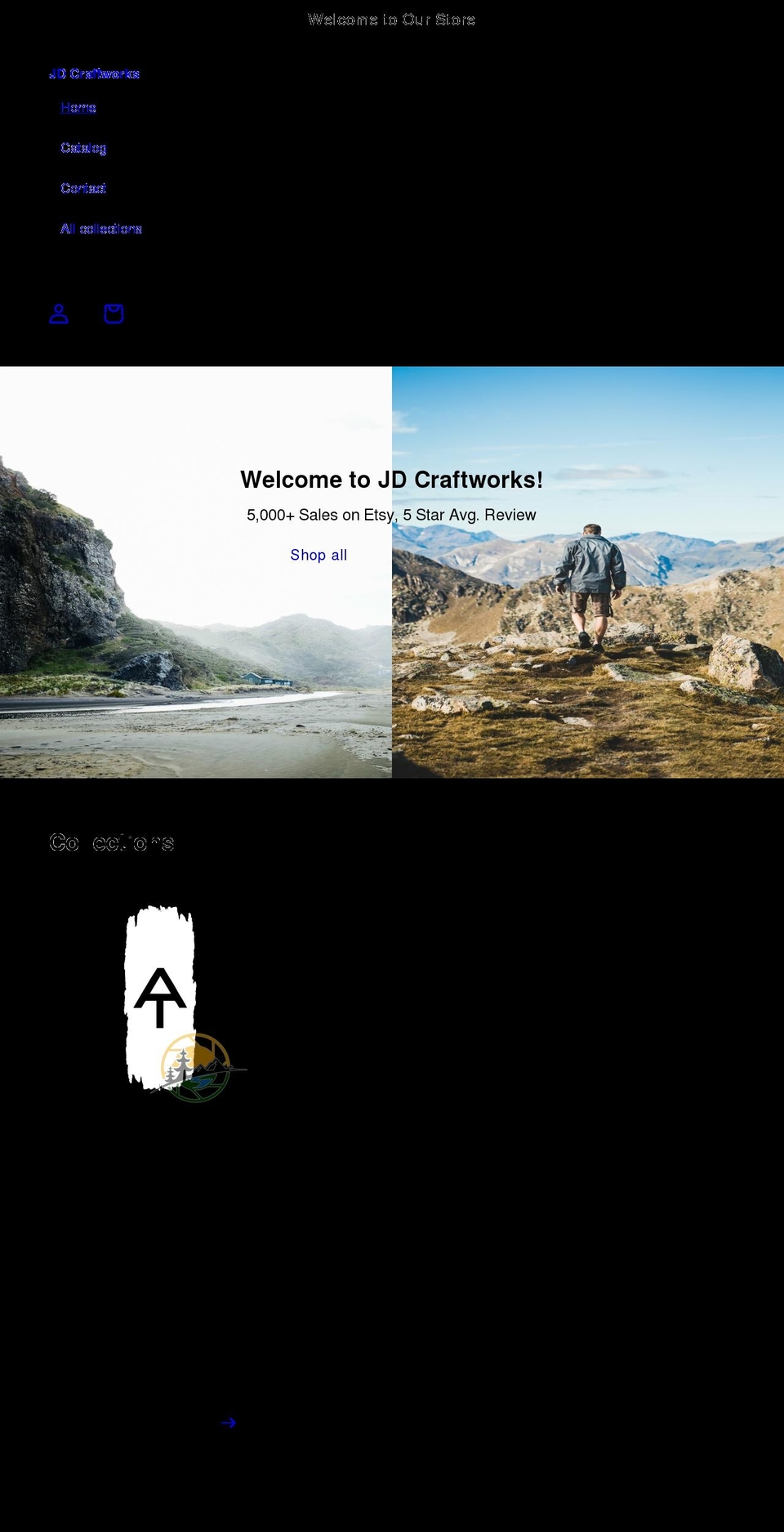 jdcraftworks.com shopify website screenshot