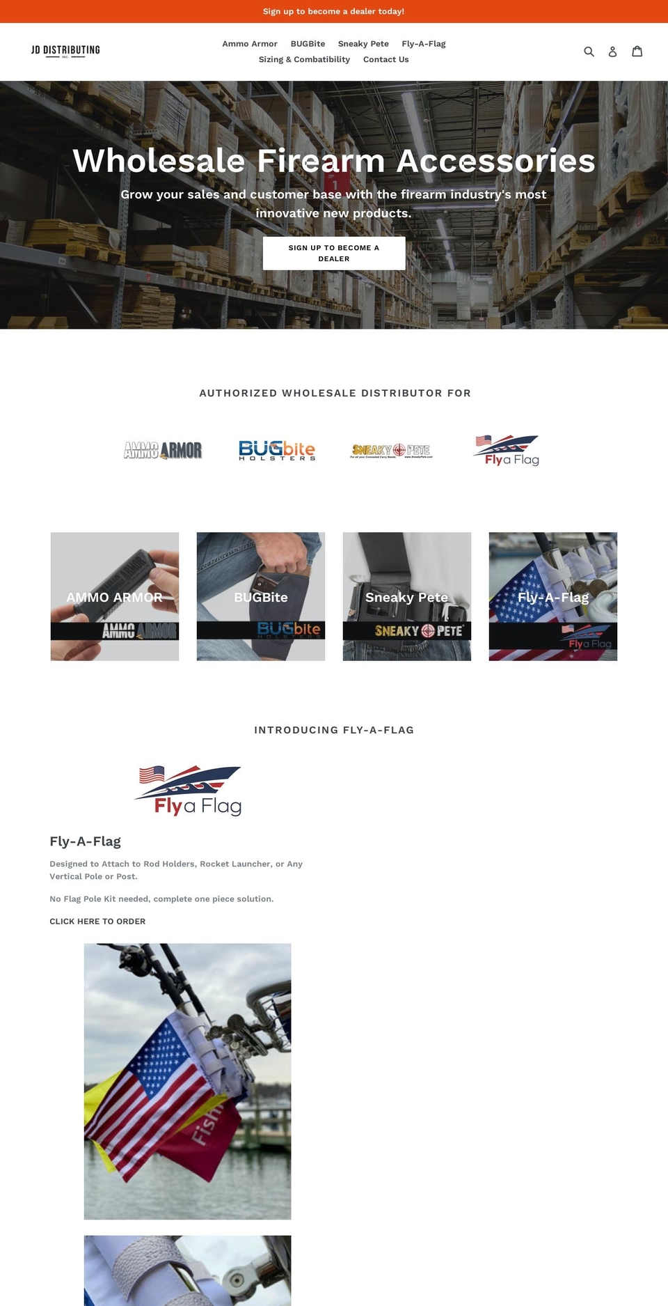 jddistributinginc.com — Shopify storefront screenshot
