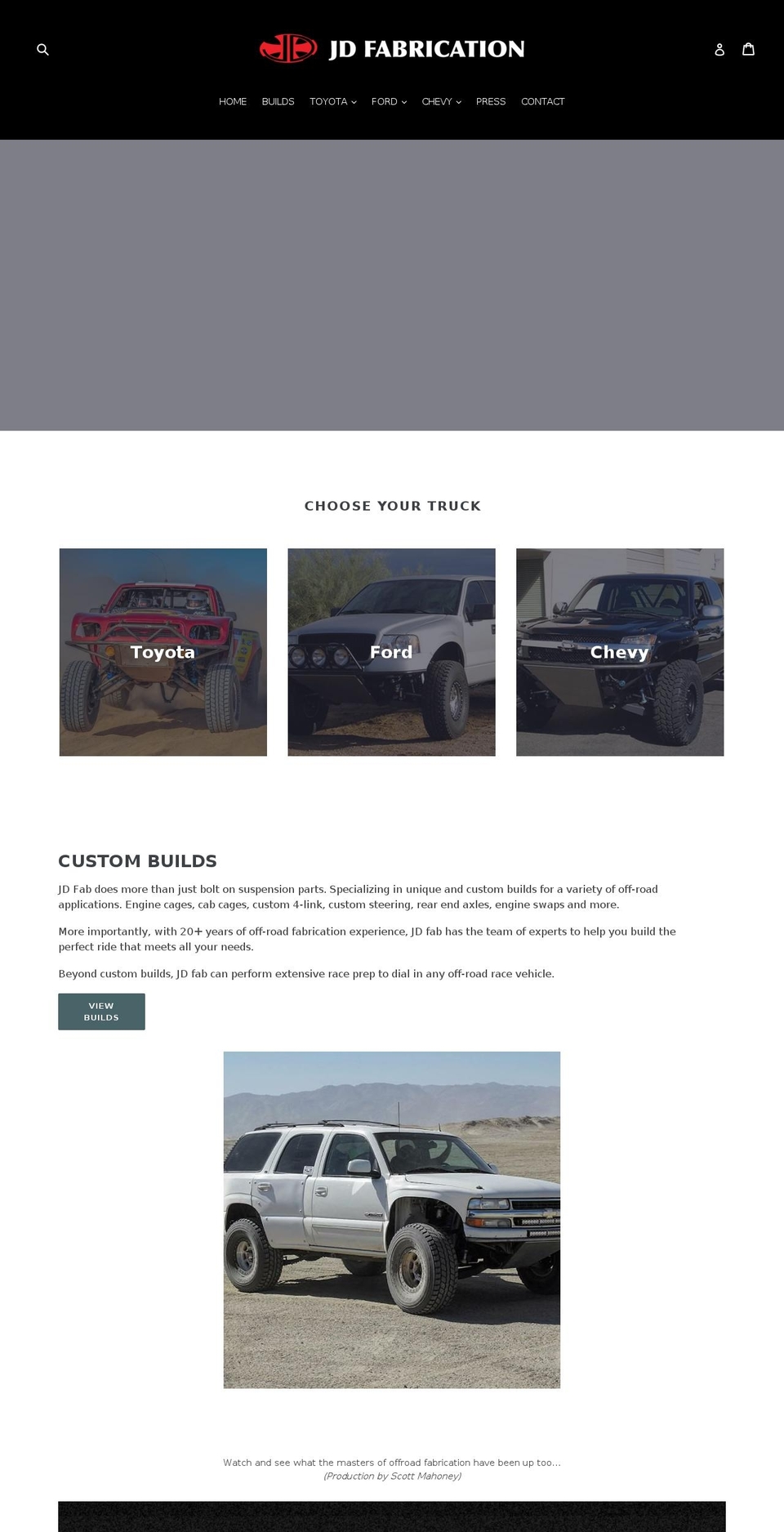 jdfabrication.com shopify website screenshot
