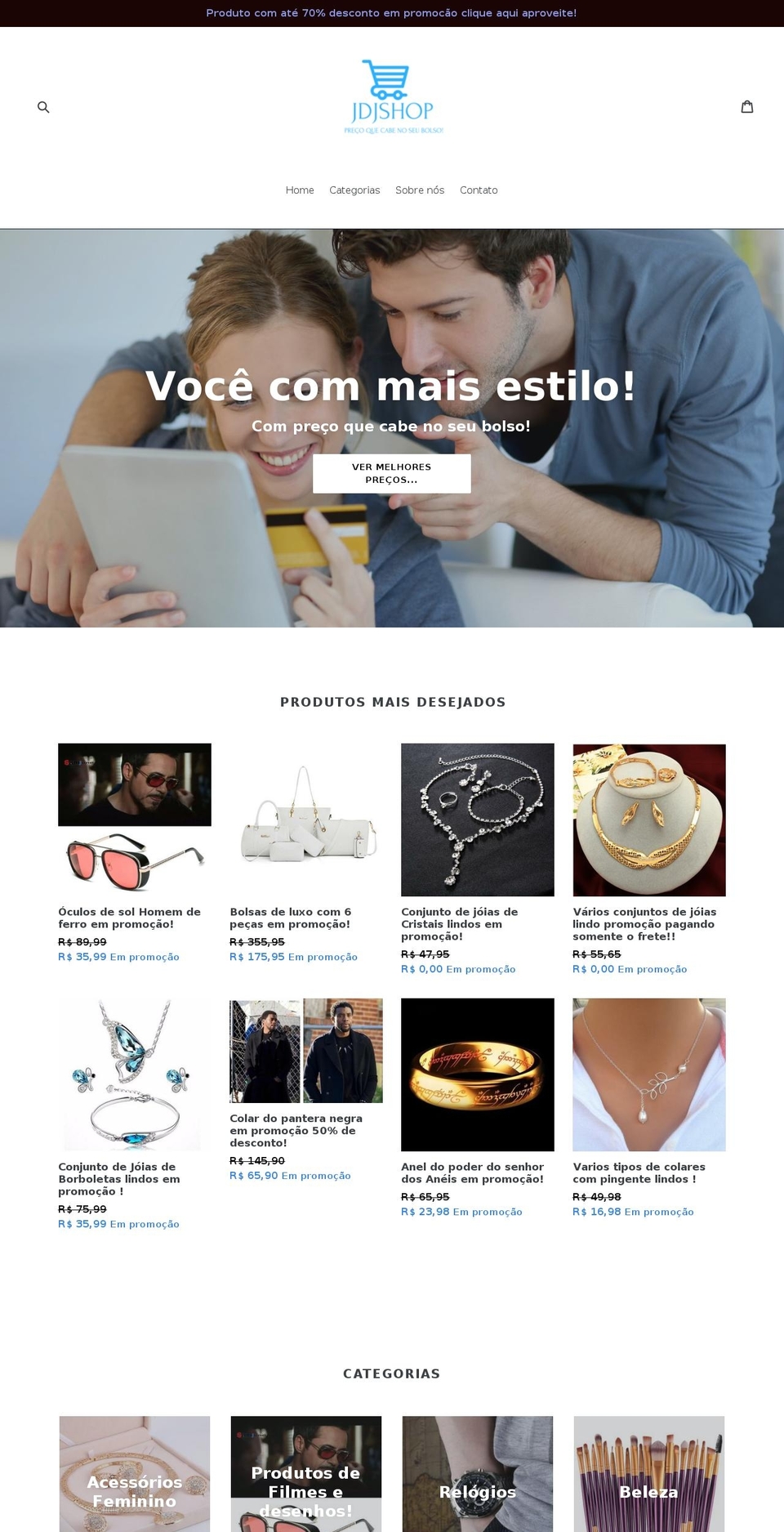 jdjshop.com — Shopify storefront screenshot