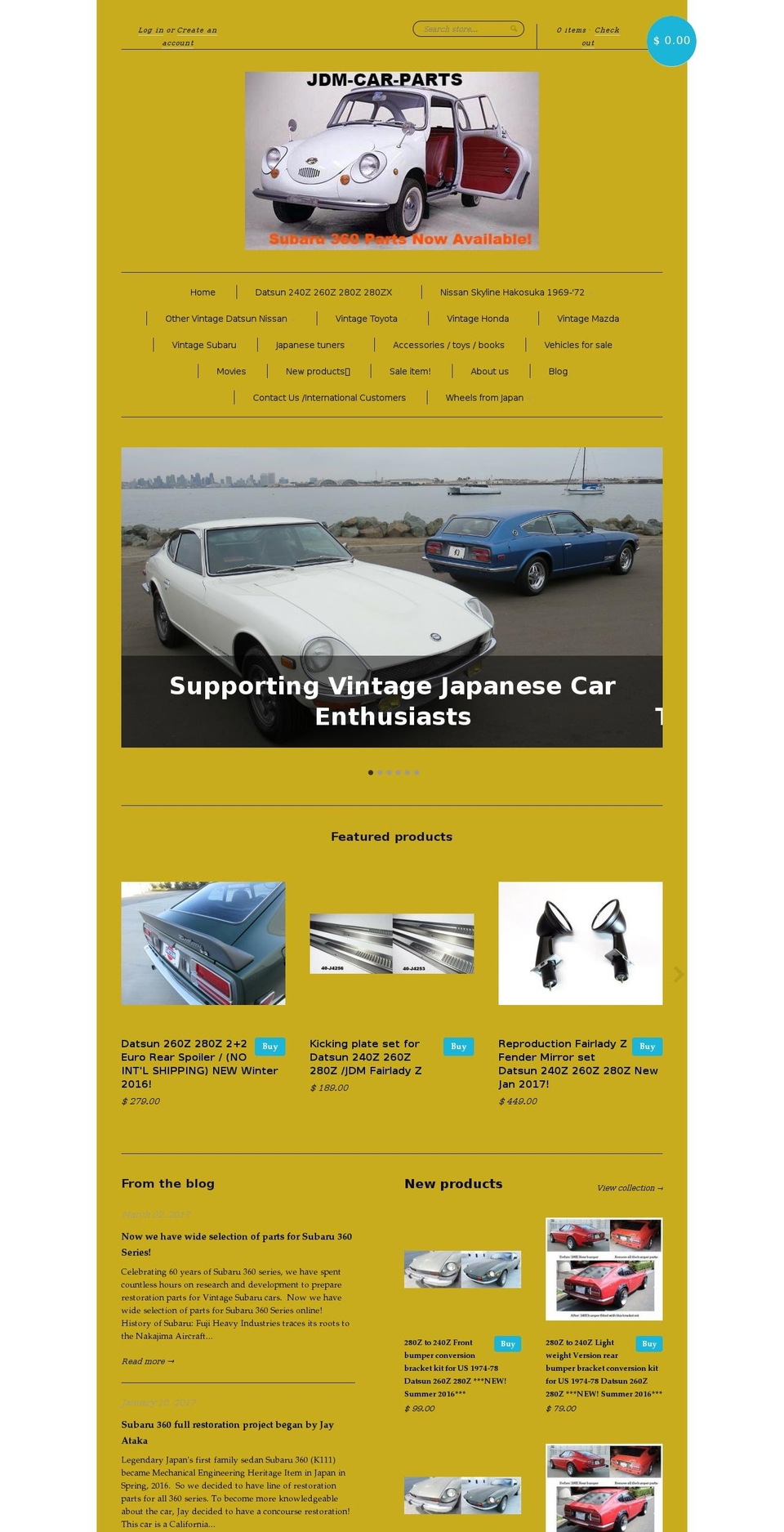 Capital Shopify theme site example jdm-car-parts.com