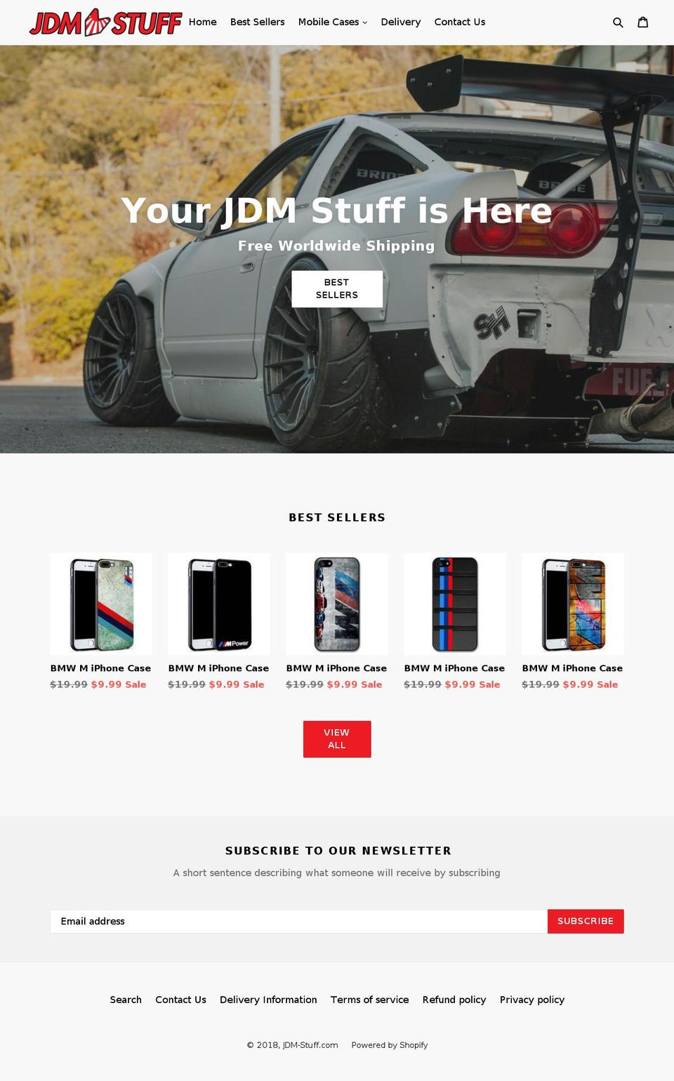 jdm-stuff.com shopify website screenshot