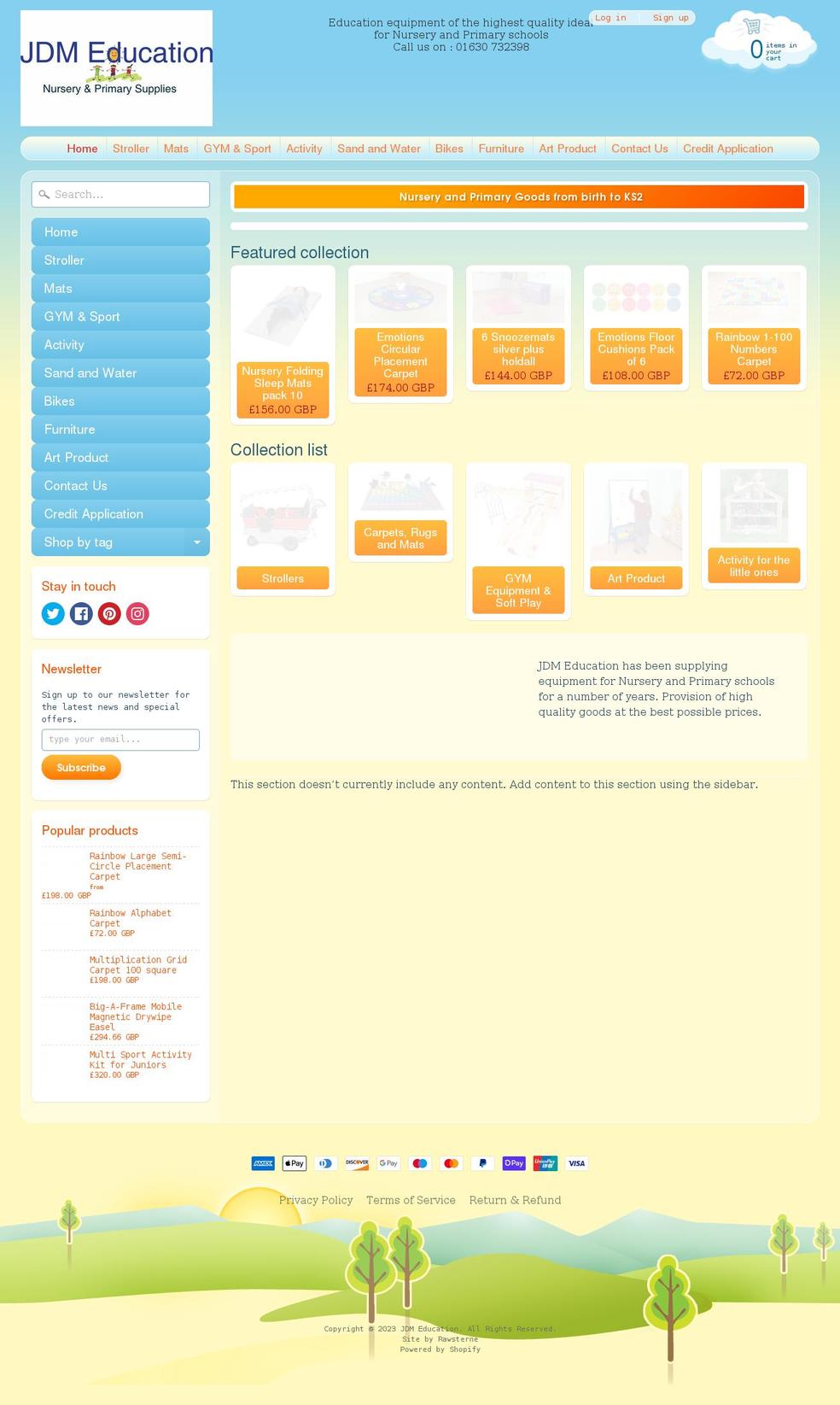 jdmeducation.co.uk shopify website screenshot