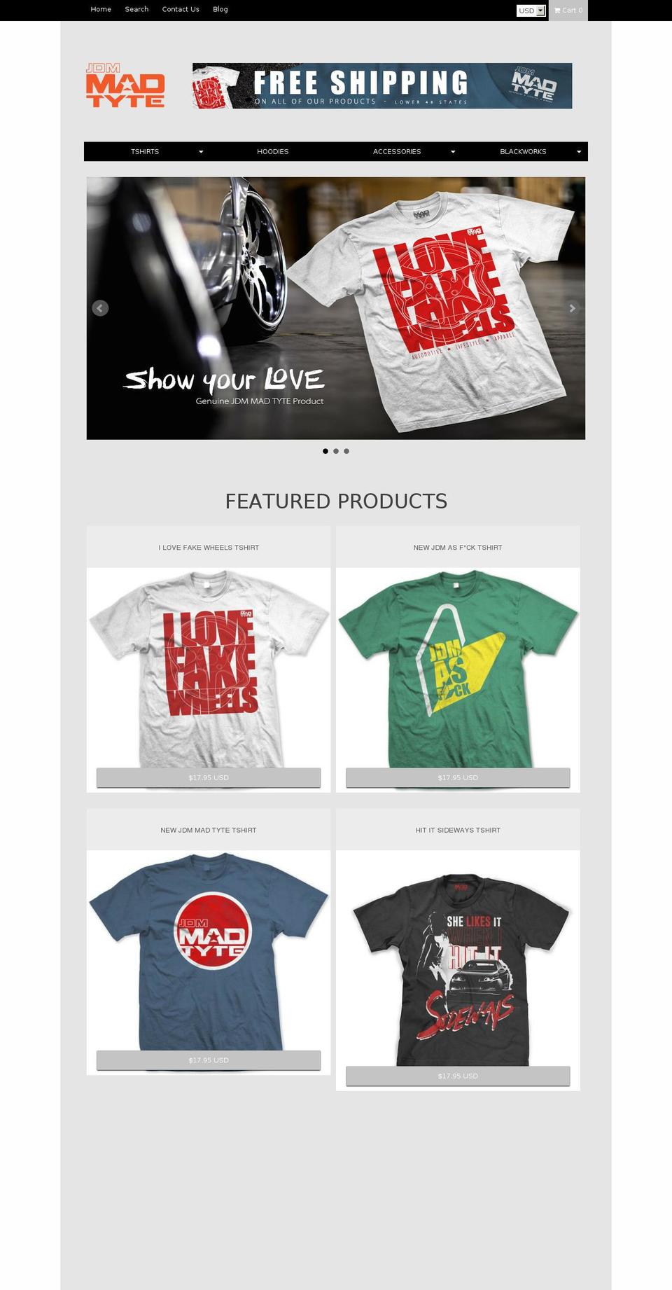 Stoked 3.7 ** NEW** Shopify theme site example jdmmadtight.com