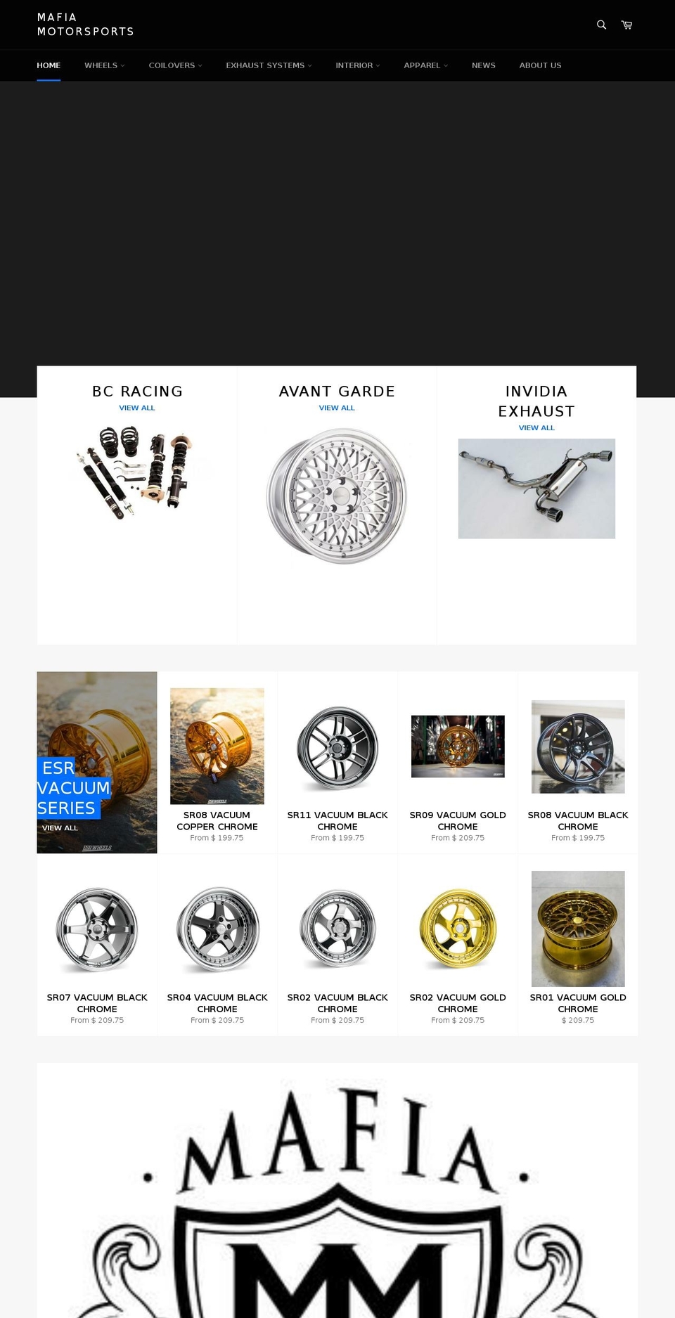 jdmmafiamotorsports.com — Shopify storefront screenshot