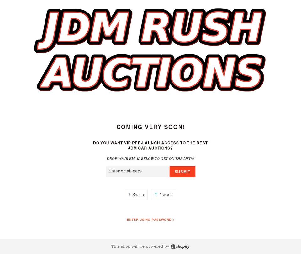 jdmrush.com shopify website screenshot