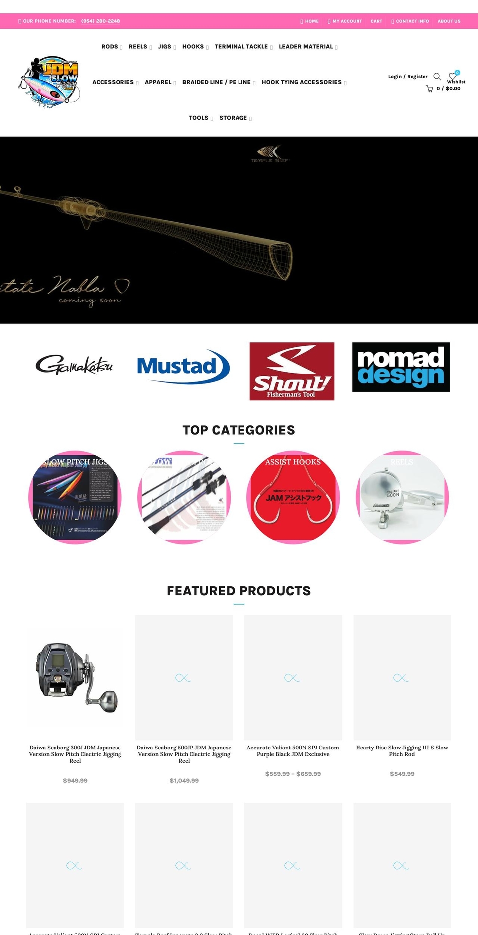 jdmslowjigging.com shopify website screenshot