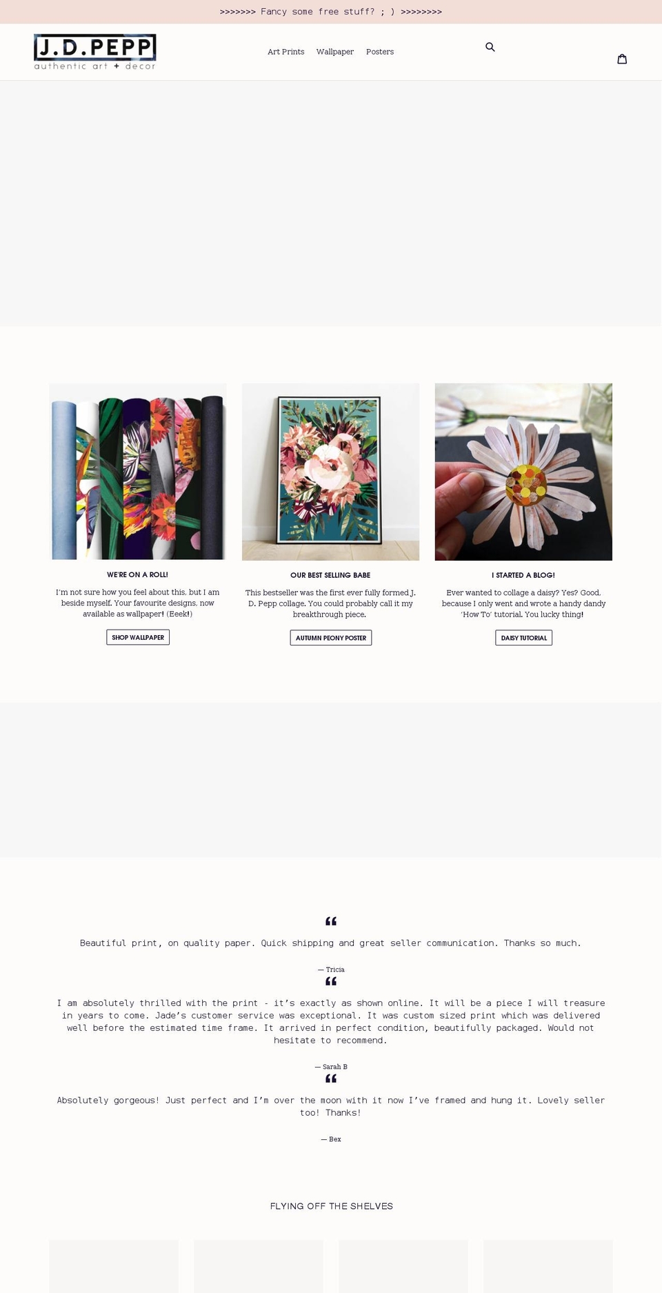 jdpepp.com shopify website screenshot