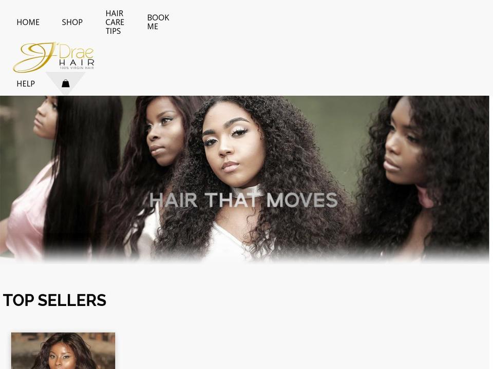 jdraehair.com — Shopify storefront screenshot