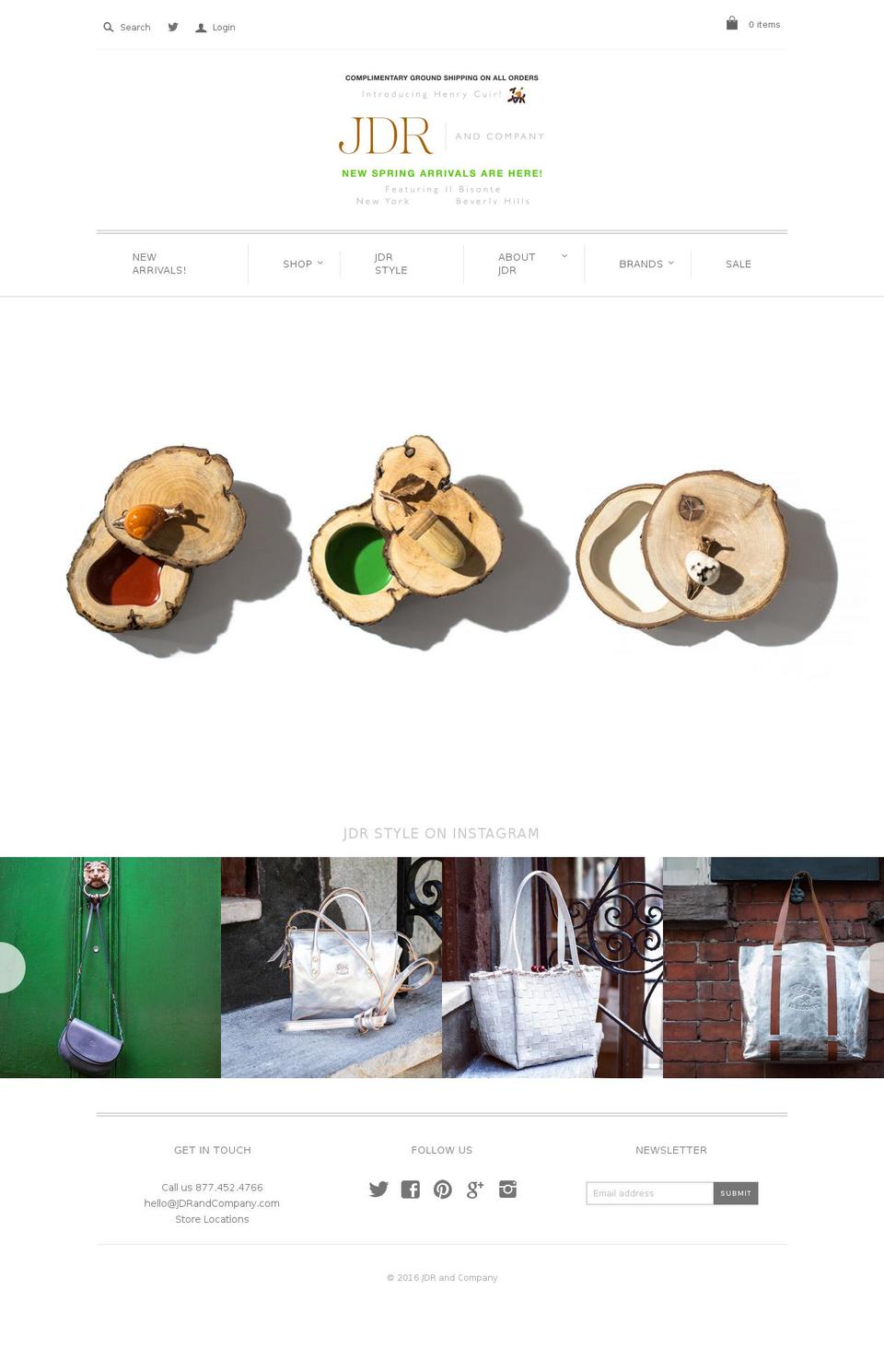 jdrandcompany.com shopify website screenshot