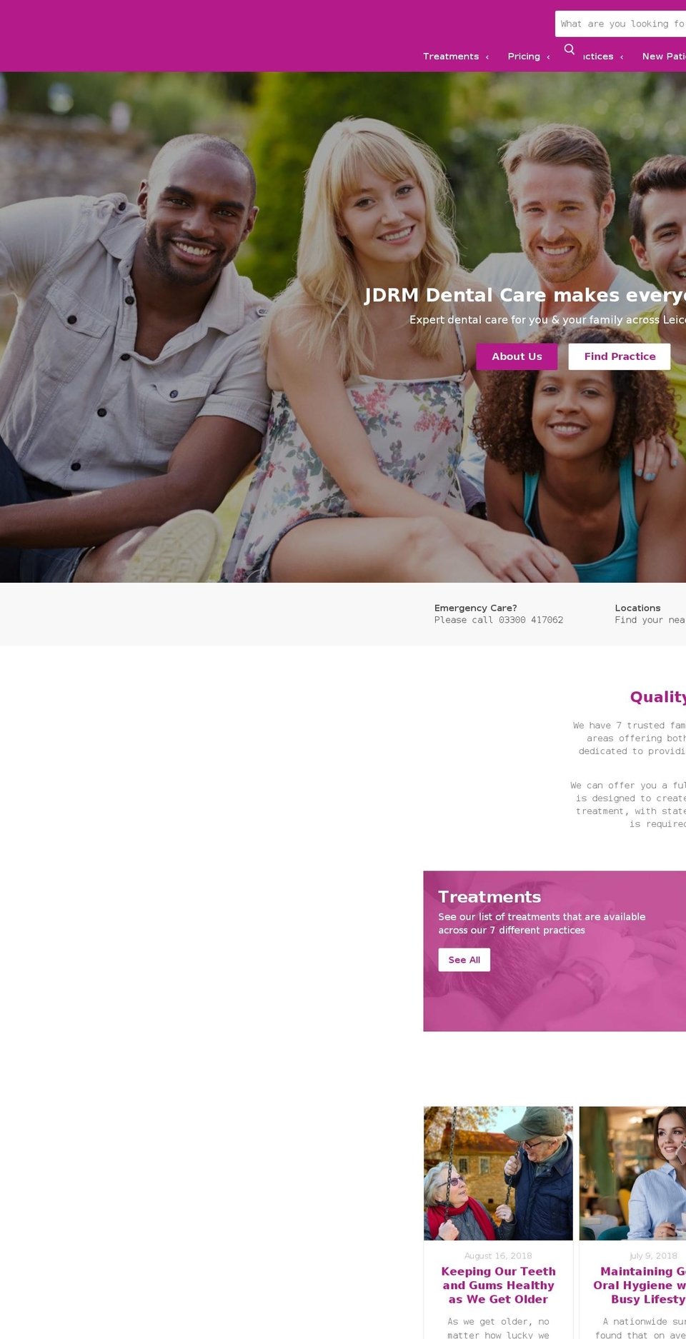 jdrmdentalcare.com — Shopify storefront screenshot