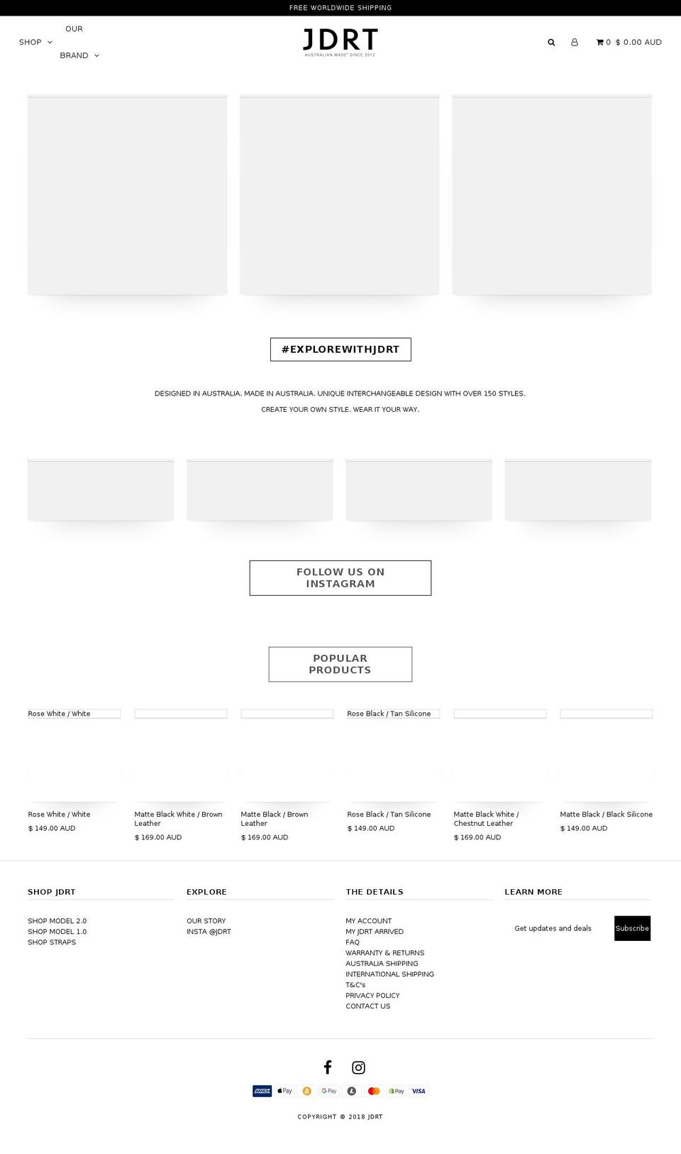jdrtwatches.com — Shopify storefront screenshot