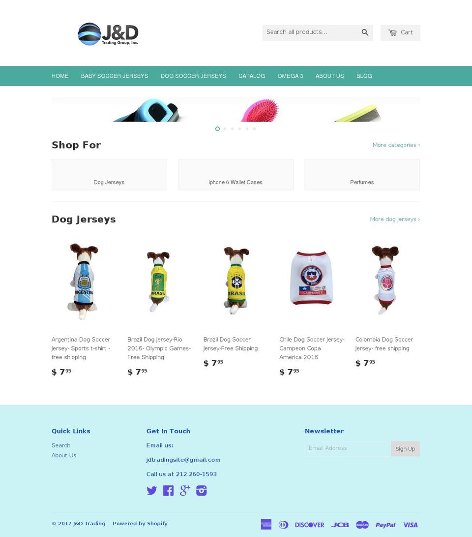 jdtradingsite.com shopify website screenshot