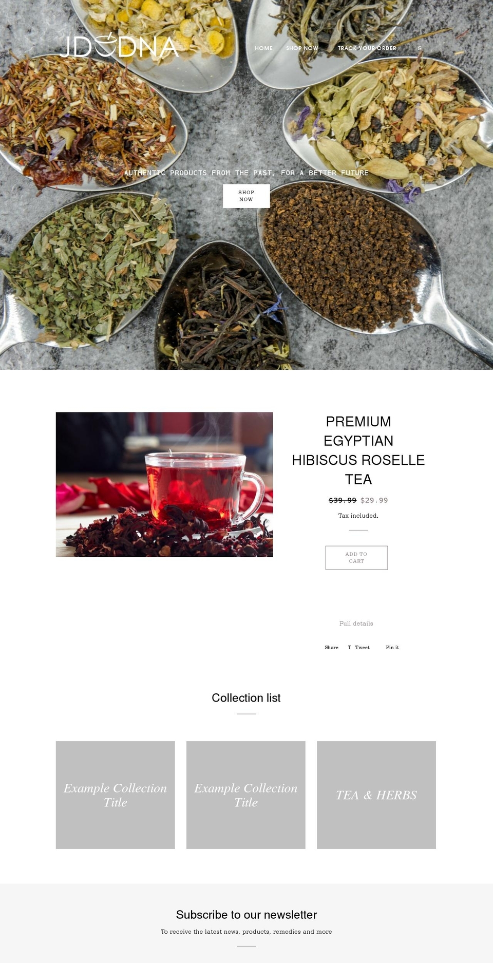 jdudna.com shopify website screenshot