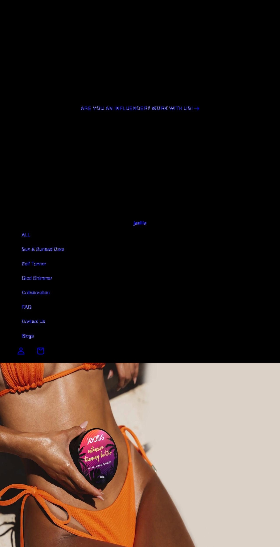 jeallis.com shopify website screenshot