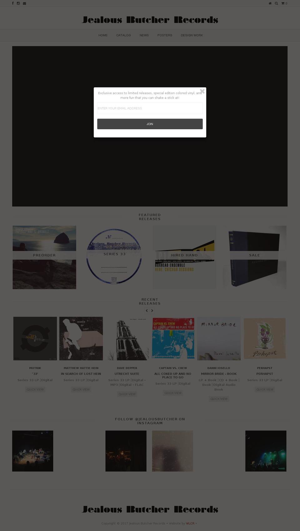 jealousbutcher.com shopify website screenshot