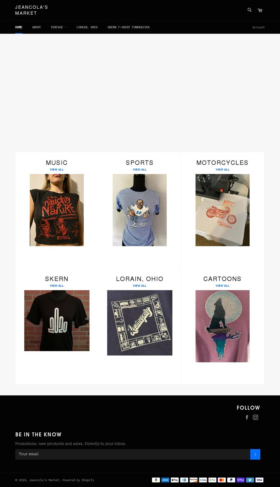 jeancolasmarket.com shopify website screenshot