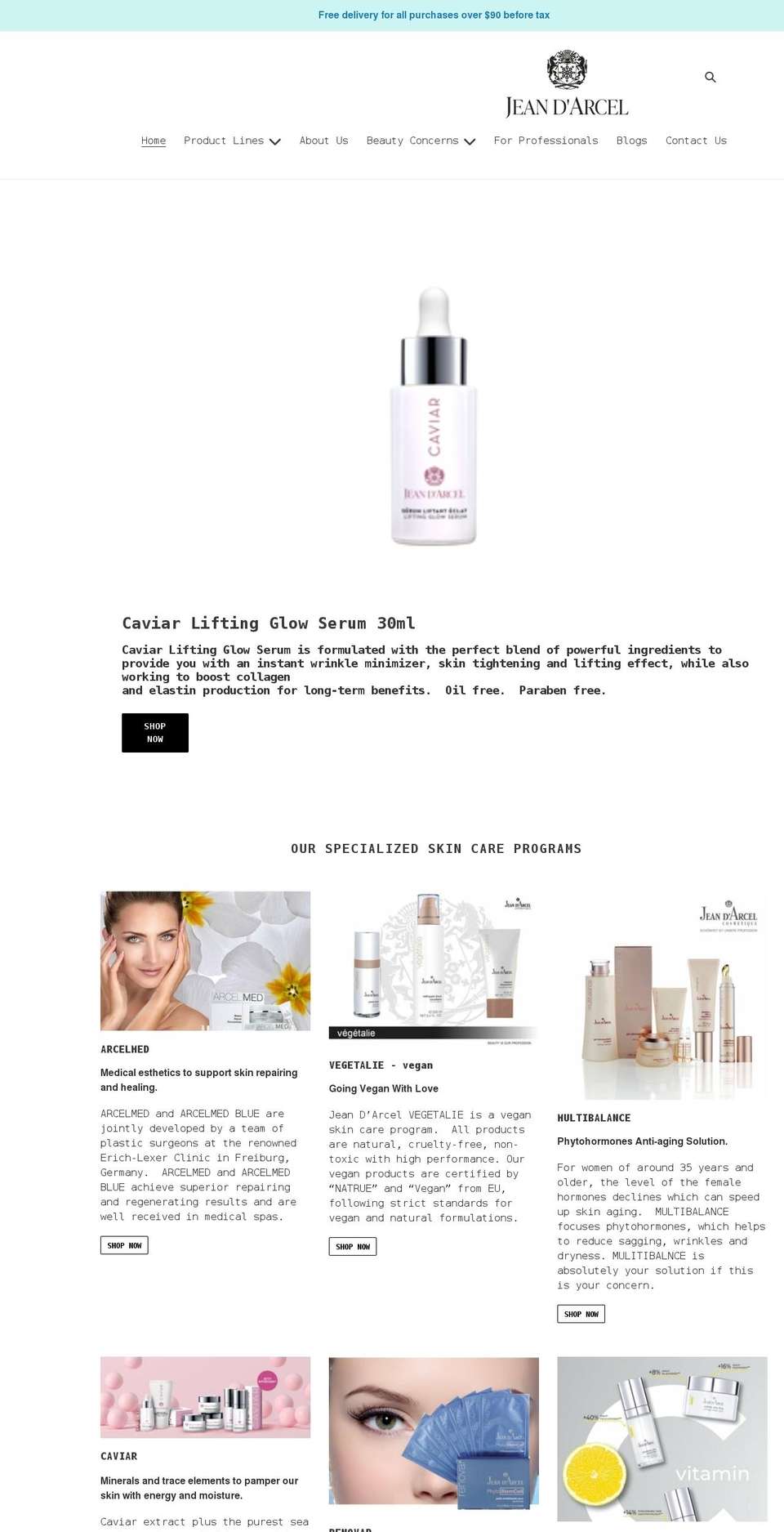 jeandarcel.ca shopify website screenshot