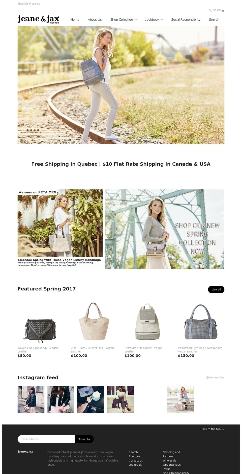 jeaneandjax.com shopify website screenshot