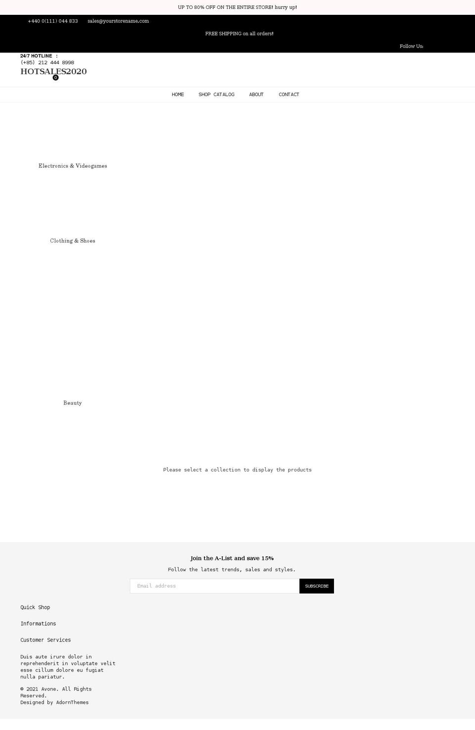 jeanesales.com shopify website screenshot