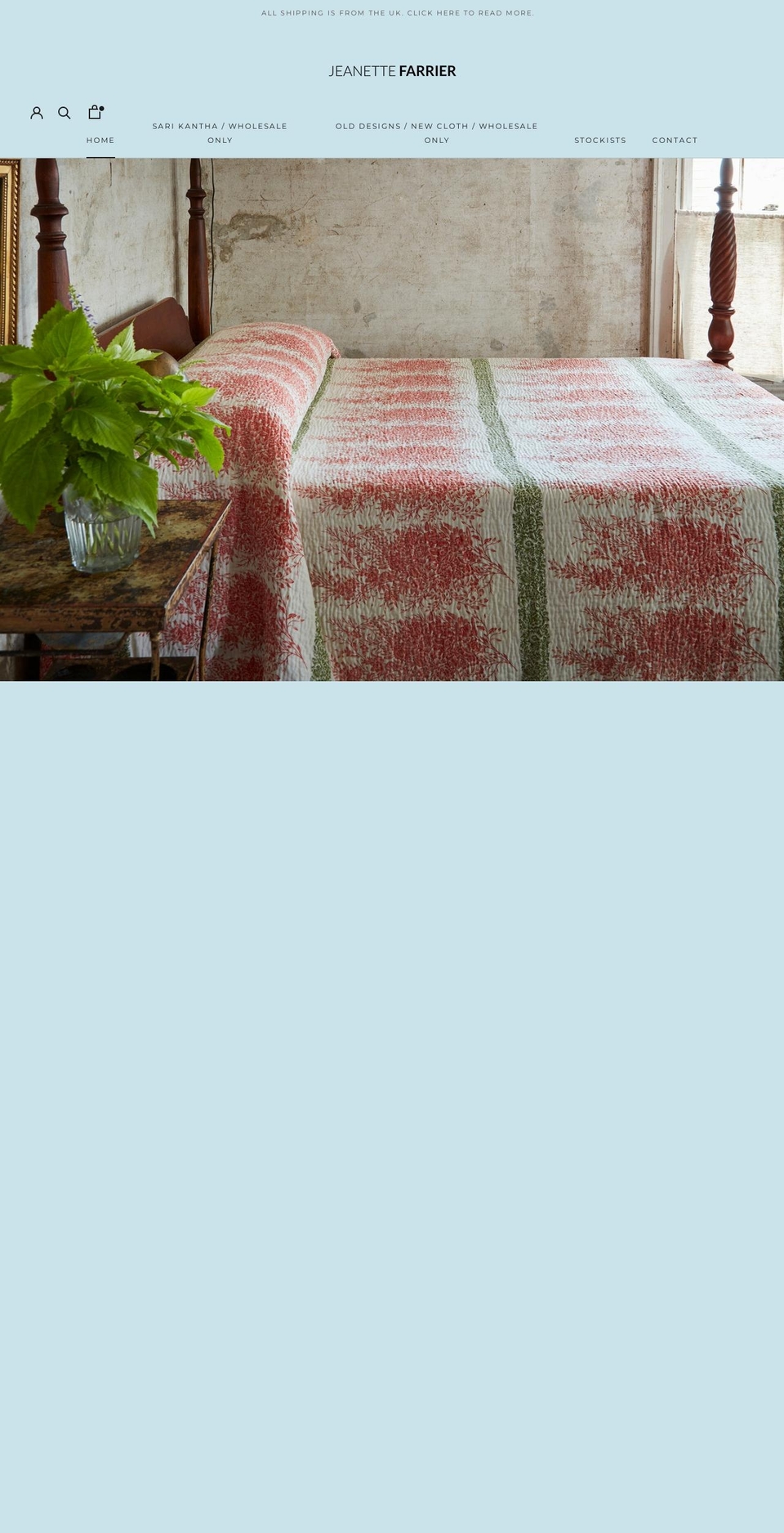jeanettefarrier.com shopify website screenshot