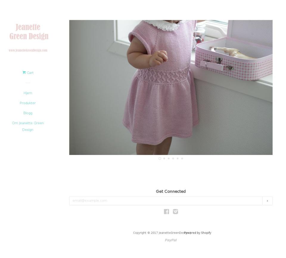 jeanettegreendesign.com shopify website screenshot