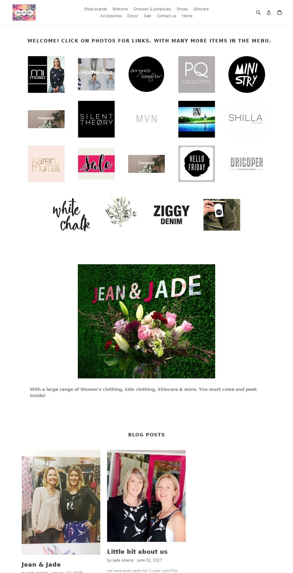 jeanjade2016.com — Shopify storefront screenshot