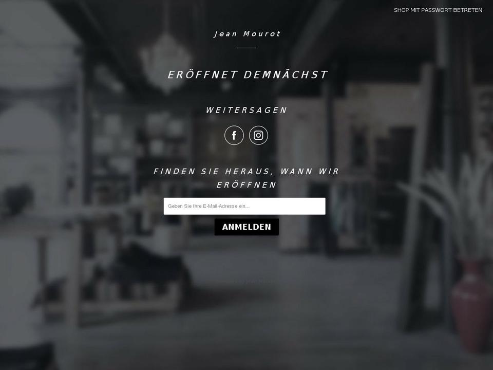 jeanmourot.com — Shopify storefront screenshot