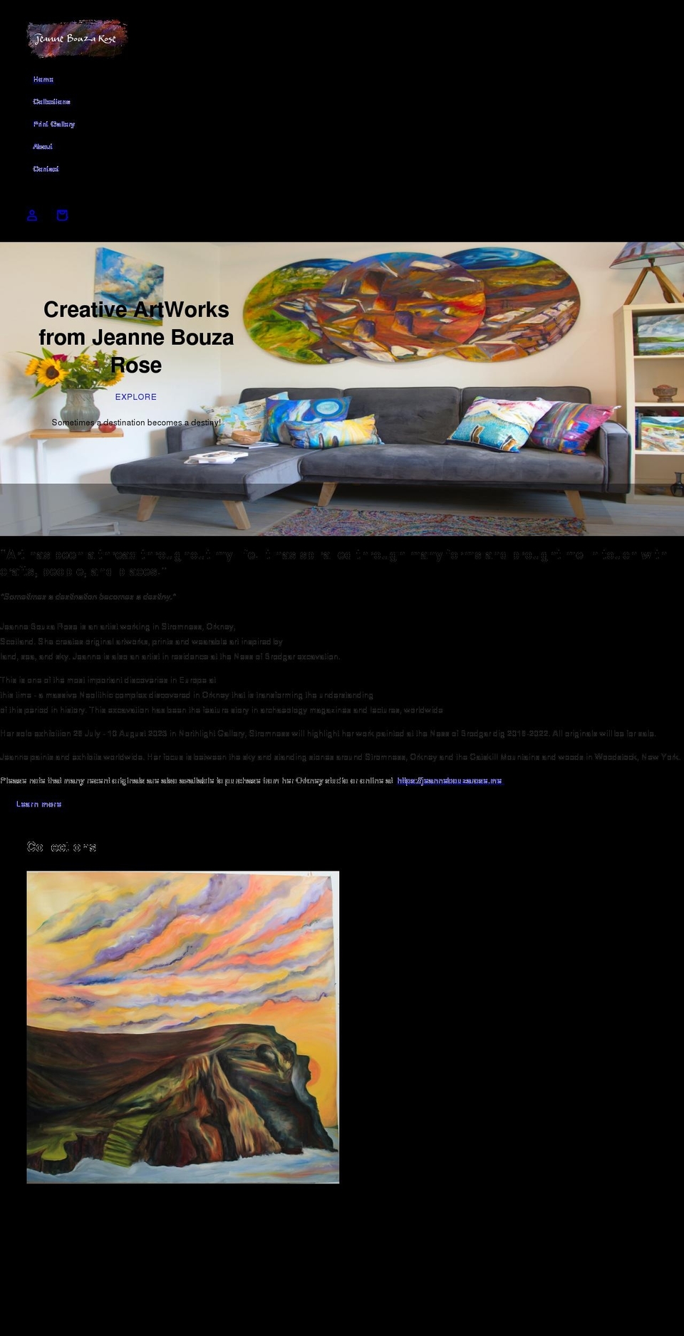 jeannebouzarose.com shopify website screenshot