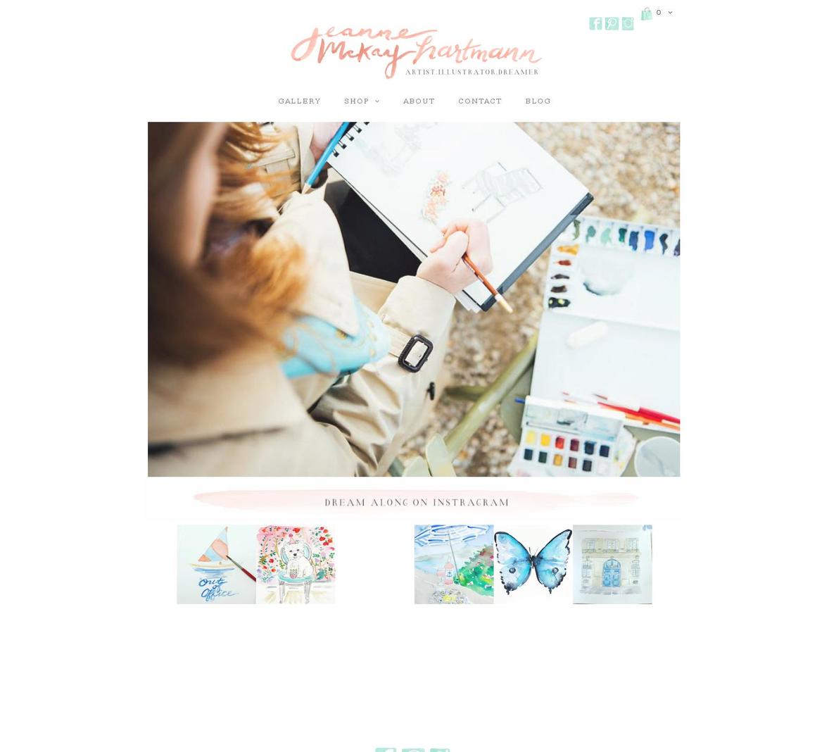 jeannemckayhartmann.com shopify website screenshot